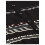 Generic Women's Pure Cotton Printed Straight Kurti (Black, Pure Cotton) - Image 2