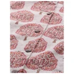 Generic Women's Khadi PrintedA Line Kurti (Cream, Khadi) - Image 2