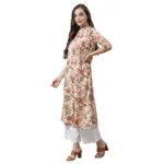 Generic Women's Cotton Printed Floral Print Kurti (Multicolor, Cotton) - Image 5