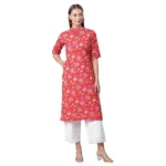Red Cotton Kurti Online