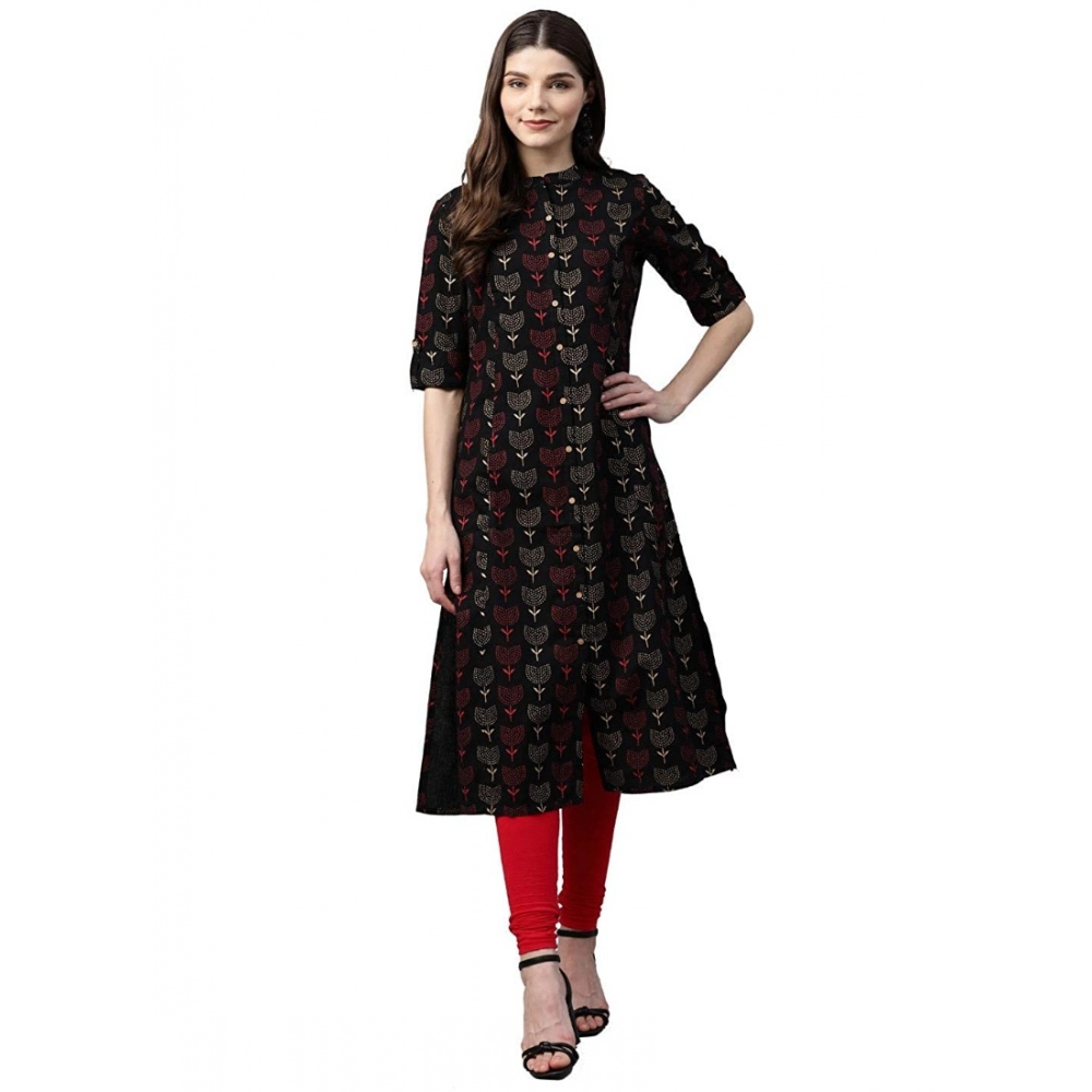52232958668_0431939ca0_o_d-1000x1000-1.webp Black Cotton Printed A Line Kurti for Women