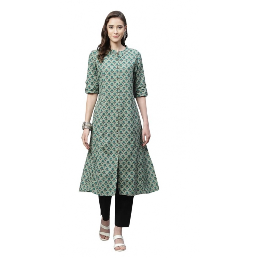 52232971768_10def3956c_o_d-1000x1000-1.webp Generic Women's Cotton Printed Flex Kurti (Green, Cotton) - Image 1