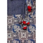 Generic Women's Cotton Printed Angrakha Kurti (Multicolor, Cotton) - Image 2