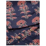 Generic Women's Cotton Printed Straight Kurti (Blue, Cotton) - Image 2