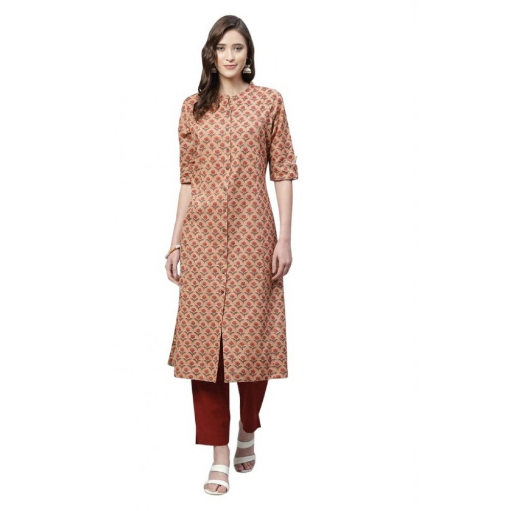 52233442365_fe7b7cf908_o_d-1000x1000-1.webp Generic Women's Cotton Printed Flex Kurti (Peach, Cotton) - Image 1