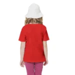 Generic Girls Cotton Rowdy Baby Half Sleeve TShirt (Red) - Image 2