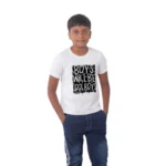 Generic Boys Cotton Will Be Cool Half Sleeve TShirt (White) - Image 4