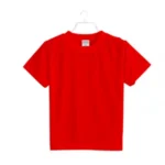 Generic Boys Cotton Plain Half Sleeve TShirt (Red) - Image 2