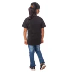 Generic Girls Cotton Princess Half Sleeve TShirt (Black) - Image 2