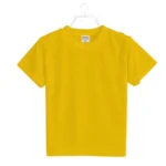 Generic Boys Cotton Plain Half Sleeve TShirt (Yellow) - Image 2