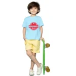 Sky Blue Cotton Adorable T-Shirt for Boys