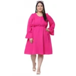 buy plus size crepe dress online