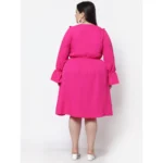 buy plus size crepe dress online