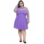 Plus Size Purple Dress