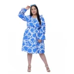 Generic Women's Crepe Printed Knee Length Fit and Flare Dress (Multicolor) - Image 7