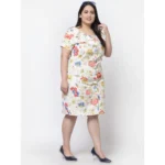 Plus Size Crepe Dress - Angle 3