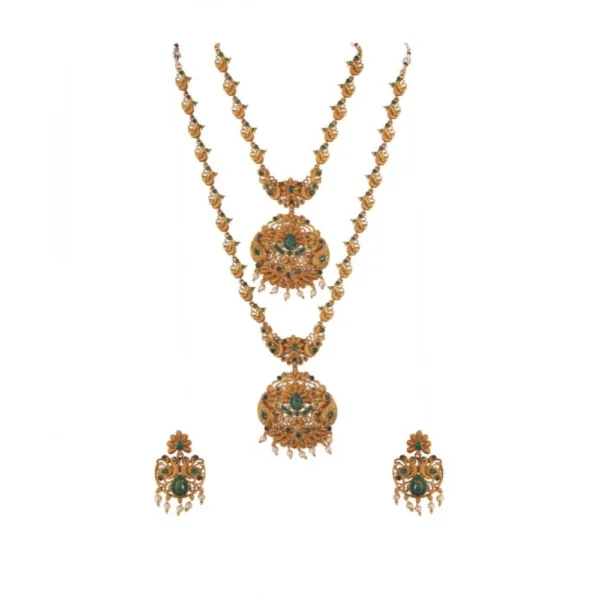 Green Temple Jewellery Set for Women