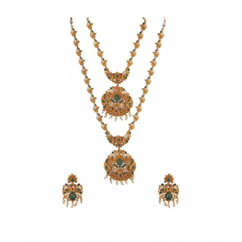 Green Temple Jewellery Set for Women