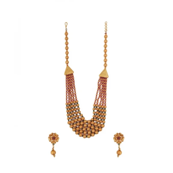 Multi-Color Brass Mala Necklace