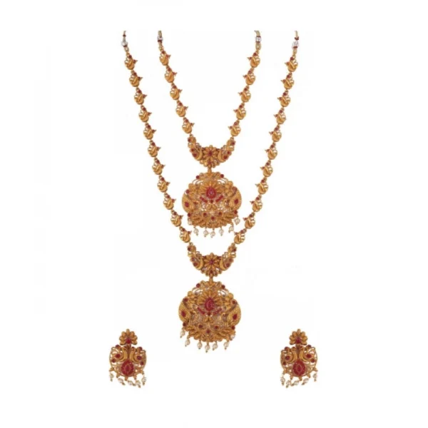 Red Temple Jewellery Set for Women