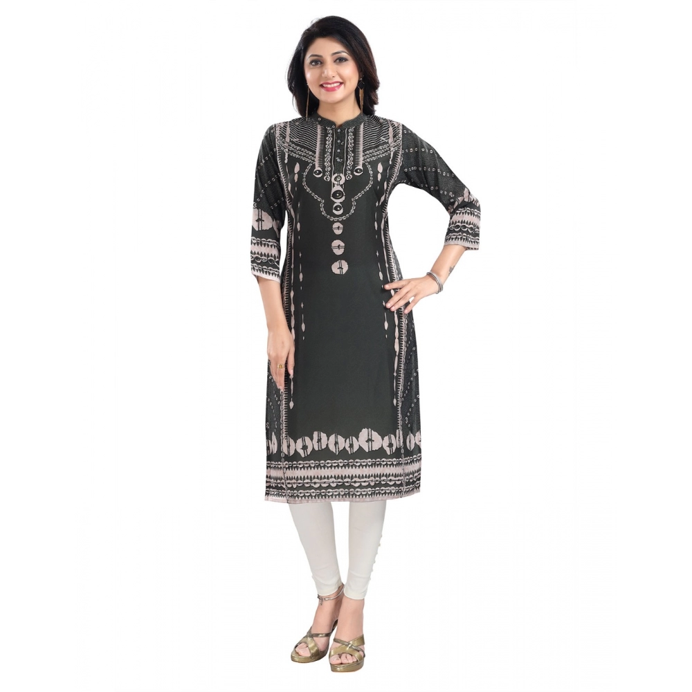52372675877_14d9fa6d75_o_d-1000x1000-1.webp Generic Women's 3/4th Sleeve Masleen Tunic Long Kurti (Olive Green) - Image 1