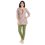 Women's Off White Tunic Top