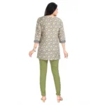 Generic Women's 3/4th Sleeve Viscose Blend Tunic Short Top (Multicolor) - Image 6