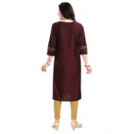 Womens Silk Blend Kurti - Angle 6