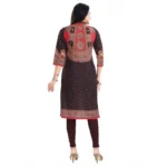 Generic Women's 3/4th Sleeve Cotton Blend Tunic Long Kurti (Multicolor) - Image 6