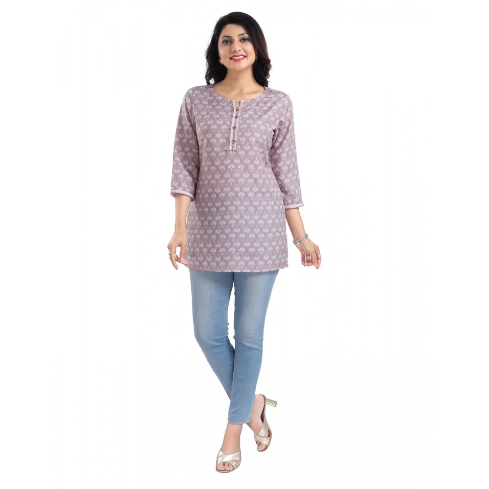 52374052770_c8649d7218_o_d-1000x1000-1.webp Generic Women's 3/4th Sleeve Viscose Blend Tunic Short Top (Pink) - Image 1