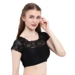 buy black cotton blouse online