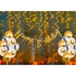 Happy Birthday Decoration Kit Combo with Fairy LED Light