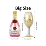 Generic 15Th Anniversary Rose Gold Foil Balloons With Happy Decoration Items Set (Rose Gold) - Image 2