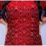 Generic Women's Sambalpuri Certified Handloom Pure Cotton Straight Kurti (Red) - Image 6