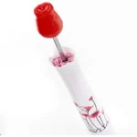 Generic Rose Umbrella Lightweight Waterproof UV Protection Mini Folding Creative Rose Flower Case Canvas Plastic Umbrella with Waterproof and Compact Bottle for Monsoon and Summer (Assorted) - Image 3