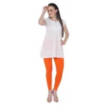 Womens Orange Leggings - Angle 2