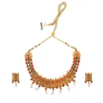 Stunning Gold Plated Temple Jewellery Set for Women South Indian Design