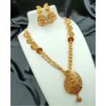 Gold Plated Temple Jewellery Set