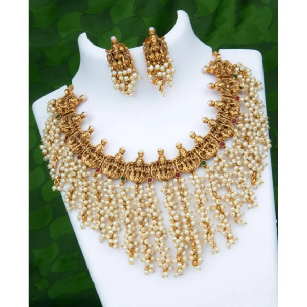 gold plated necklace set