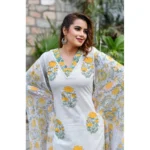 Printed Cotton Kurti Set - Angle 3
