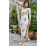 Printed Cotton Kurti Set - Angle 6
