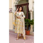 Yellow Kurti Set for Women - Angle 6