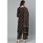 Navy Blue Kurti Set - Angle 6