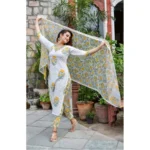 Printed Cotton Kurti Set