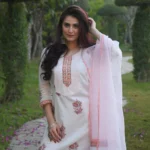 Pink Cotton Kurti Set - Angle 3