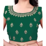 Generic Women's Sleeveless Phantom Readymade Blouse (Green, Free Size: Up To 34 Inch) - Image 2