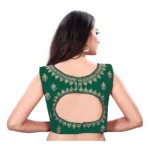 Generic Women's Sleeveless Phantom Readymade Blouse (Green, Free Size: Up To 34 Inch) - Image 4