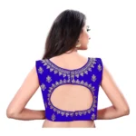 Generic Women's Sleeveless Phantom Readymade Blouse (Royal Blue, Free Size: Up To 34 Inch) - Image 4