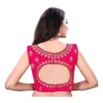 Generic Women's Sleeveless Phantom Readymade Blouse (Pink, Free Size: Up To 34 Inch) - Image 4
