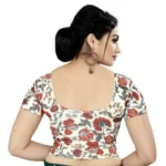 Generic Women's Short Sleeve Lycra Blend Readymade Blouse (Multi Color, Free Size: Up To 34 Inch) - Image 4
